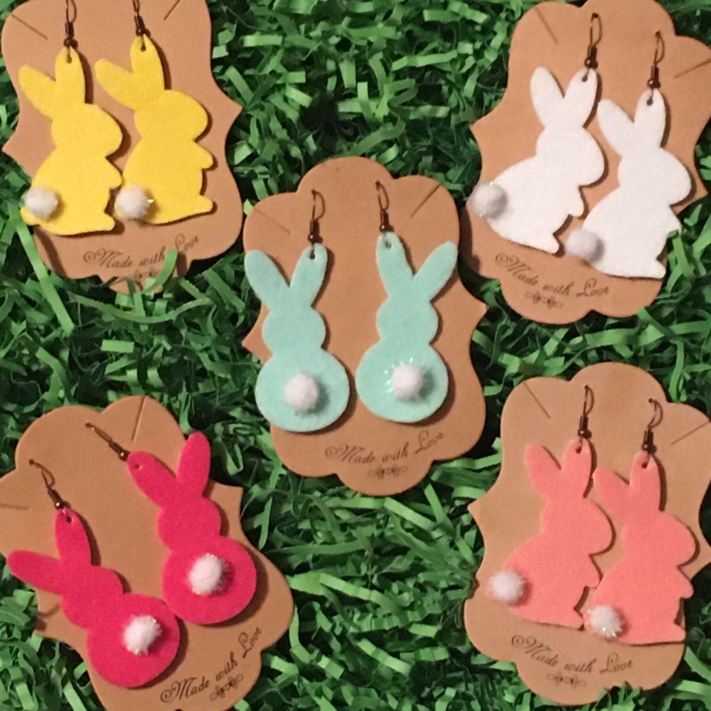 Fun Easter bunny earrings